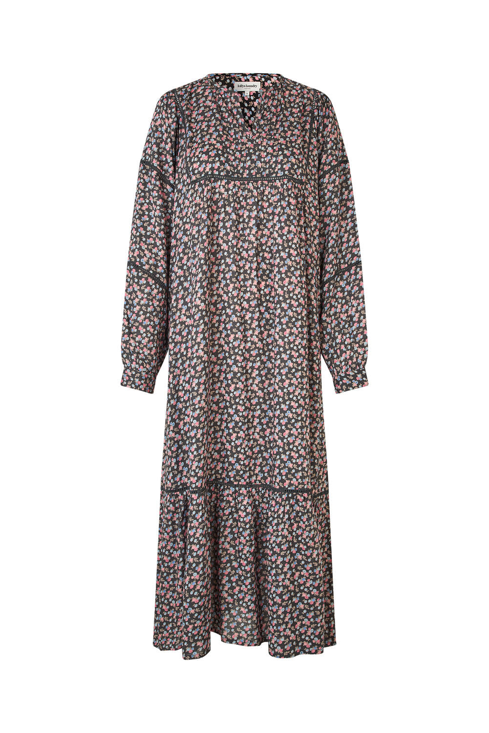 Latour lang kjole - Washed Black